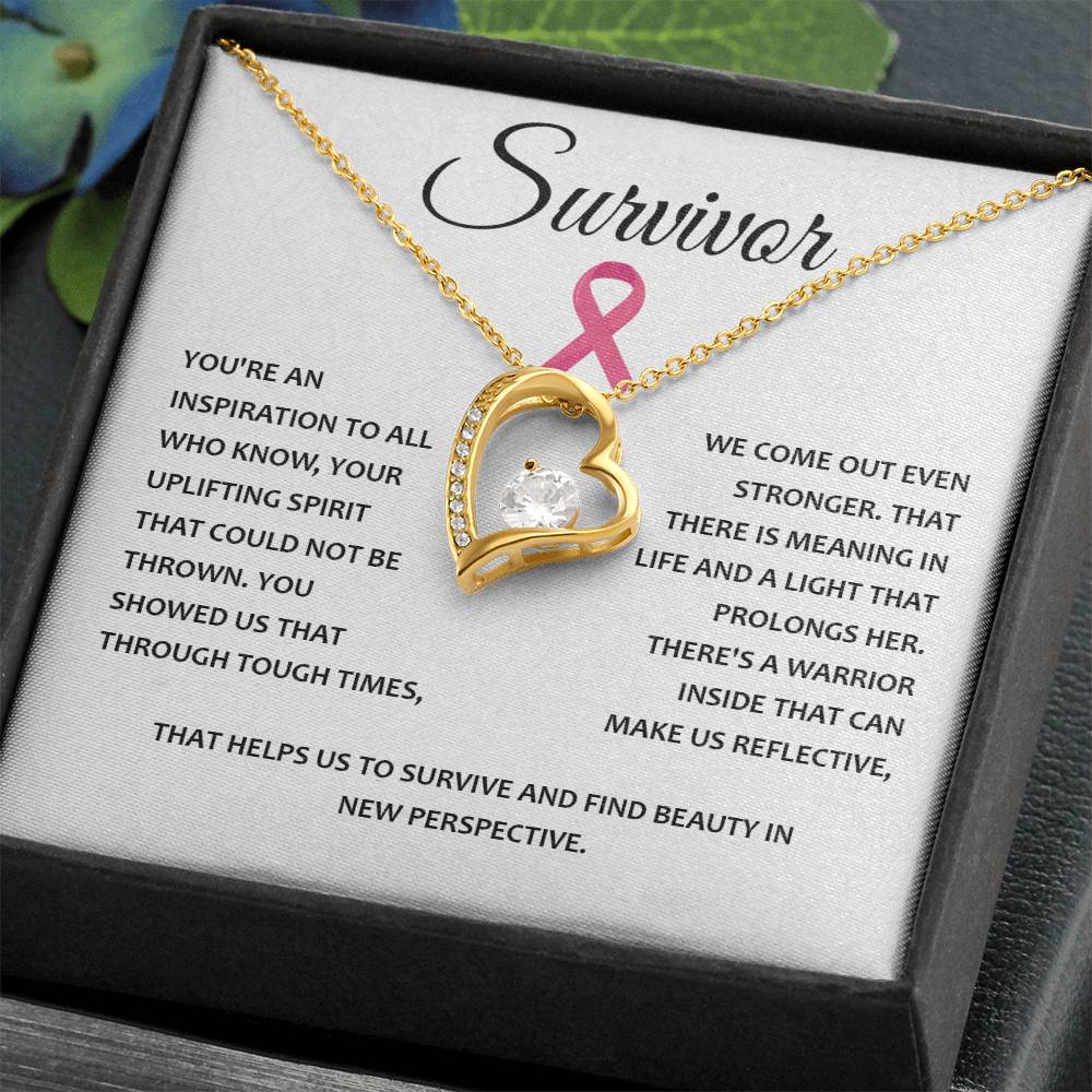 You're A Survivor Survivor Necklace Uplifting Spirit Necklace Meaningful Gift Supportive Gift For Fighters Motivational Jewelry Never Give Up Necklace Cancer Survivor Jewelry Breast Cancer Necklace For Soulmate Stronger Necklace