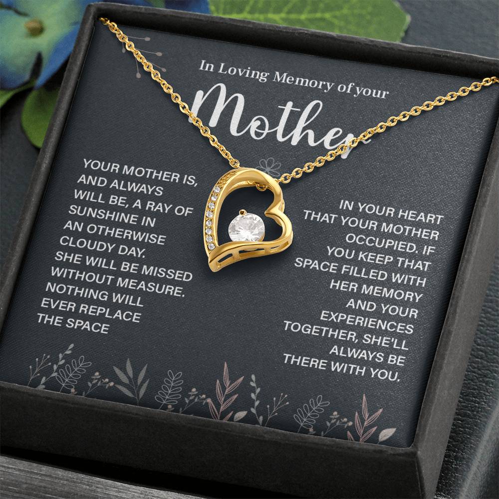 In Loving Memory Necklace For Mother – Heartfelt Memorial Jewelry Gift