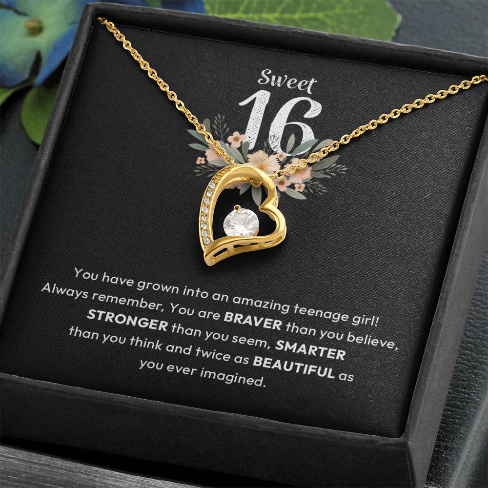 16th Birthday Gift with Floral Card & Message