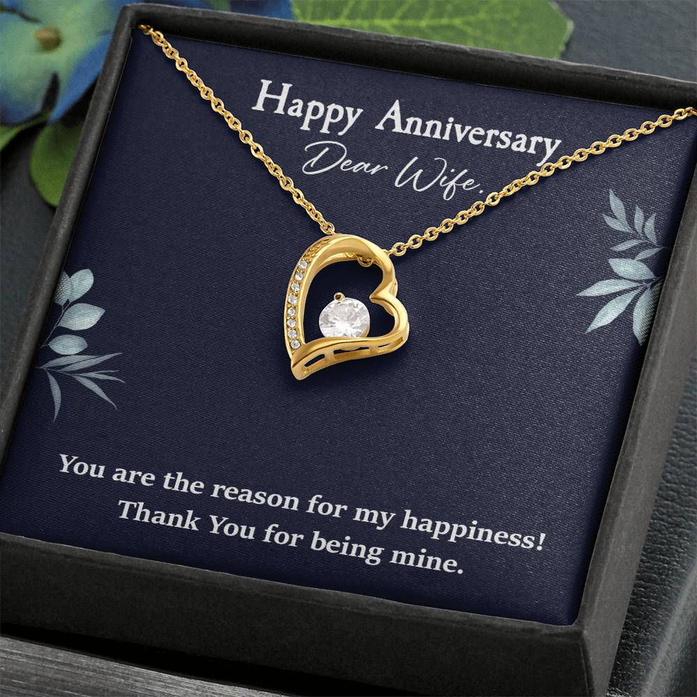 Anniversary Necklace Gift for Wife – Heart Pendant