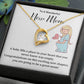New Mom Necklace Gift – Congratulations Message Card