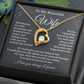 Wife Necklace Gift With Deep Love Message Card