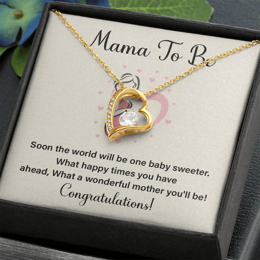 Mama To Be Necklace – Congratulations Gift Box
