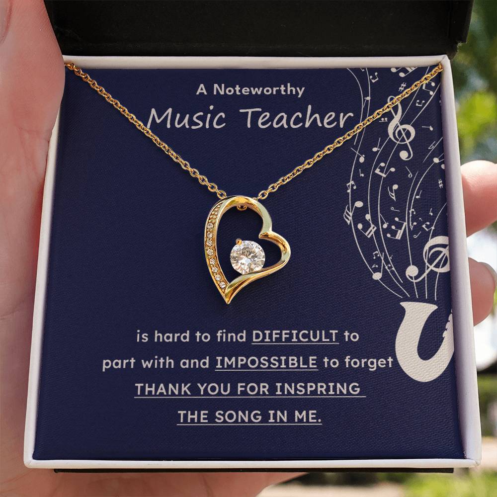 A Noteworthy Music Teacher Artistic Expression Jewelry Melodic Journey Necklace Passion For Music Necklace Soulful Artistry Jewelry Musical Journey Gift Creative Flow Necklace Inspiring Art Jewelry Imaginative Sound Jewelry Cultural Expression Necklace