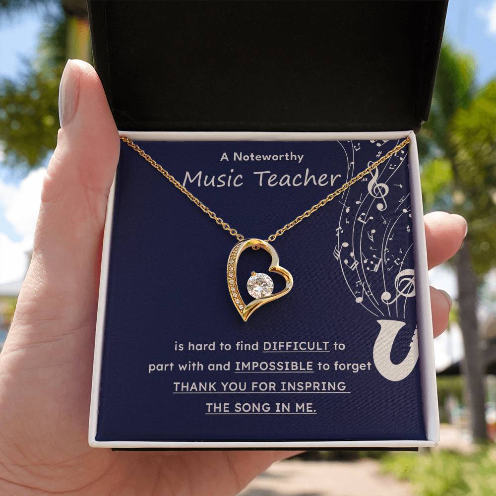 A Noteworthy Music Teacher Artistic Expression Jewelry Melodic Journey Necklace Passion For Music Necklace Soulful Artistry Jewelry Musical Journey Gift Creative Flow Necklace Inspiring Art Jewelry Imaginative Sound Jewelry Cultural Expression Necklace