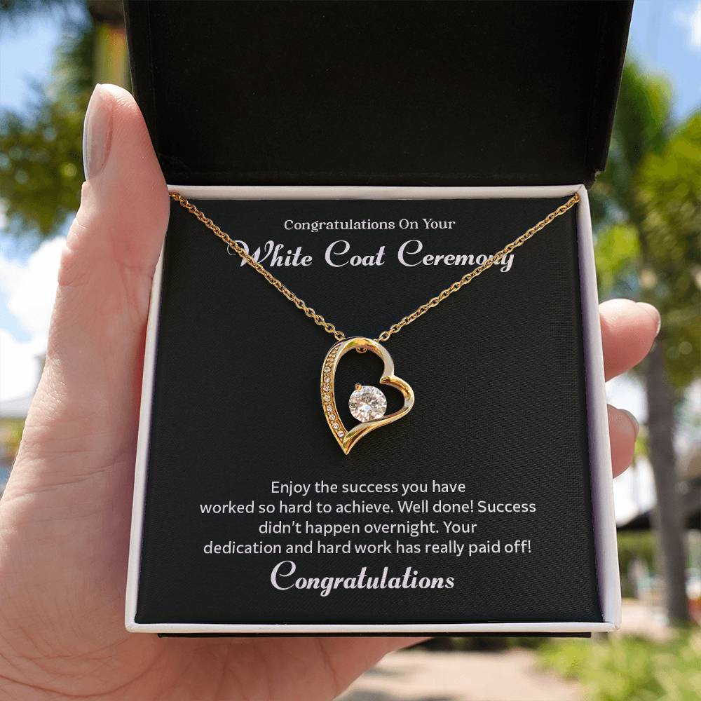 Congratulations On Your White Coat Ceremony Congratulations Necklace Inspirational Jewelry Gift Meaningful Gift For Graduates Proud Of Your Journey Necklace Celebrate Your Success Necklace Emotional Connection Necklace Jewelry For Inspiring Confidence