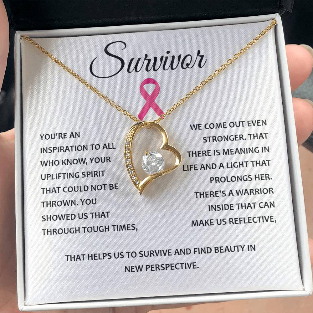 You're A Survivor Survivor Necklace Uplifting Spirit Necklace Meaningful Gift Supportive Gift For Fighters Motivational Jewelry Never Give Up Necklace Cancer Survivor Jewelry Breast Cancer Necklace For Soulmate Stronger Necklace