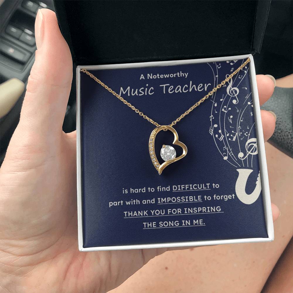 A Noteworthy Music Teacher Artistic Expression Jewelry Melodic Journey Necklace Passion For Music Necklace Soulful Artistry Jewelry Musical Journey Gift Creative Flow Necklace Inspiring Art Jewelry Imaginative Sound Jewelry Cultural Expression Necklace