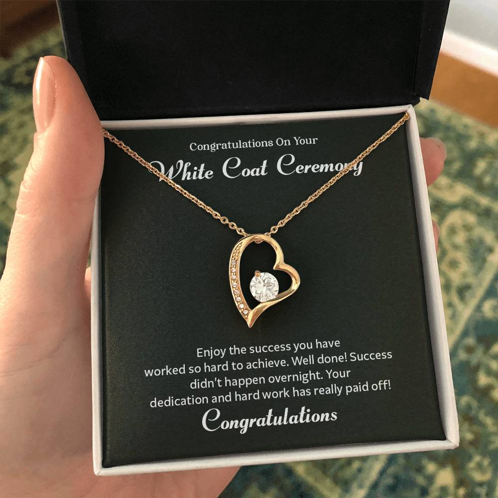 Congratulations On Your White Coat Ceremony Congratulations Necklace Inspirational Jewelry Gift Meaningful Gift For Graduates Proud Of Your Journey Necklace Celebrate Your Success Necklace Emotional Connection Necklace Jewelry For Inspiring Confidence