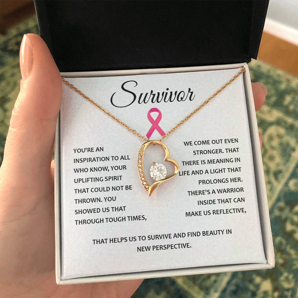 You're A Survivor Survivor Necklace Uplifting Spirit Necklace Meaningful Gift Supportive Gift For Fighters Motivational Jewelry Never Give Up Necklace Cancer Survivor Jewelry Breast Cancer Necklace For Soulmate Stronger Necklace