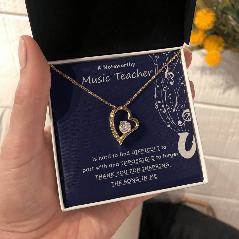 A Noteworthy Music Teacher Artistic Expression Jewelry Melodic Journey Necklace Passion For Music Necklace Soulful Artistry Jewelry Musical Journey Gift Creative Flow Necklace Inspiring Art Jewelry Imaginative Sound Jewelry Cultural Expression Necklace