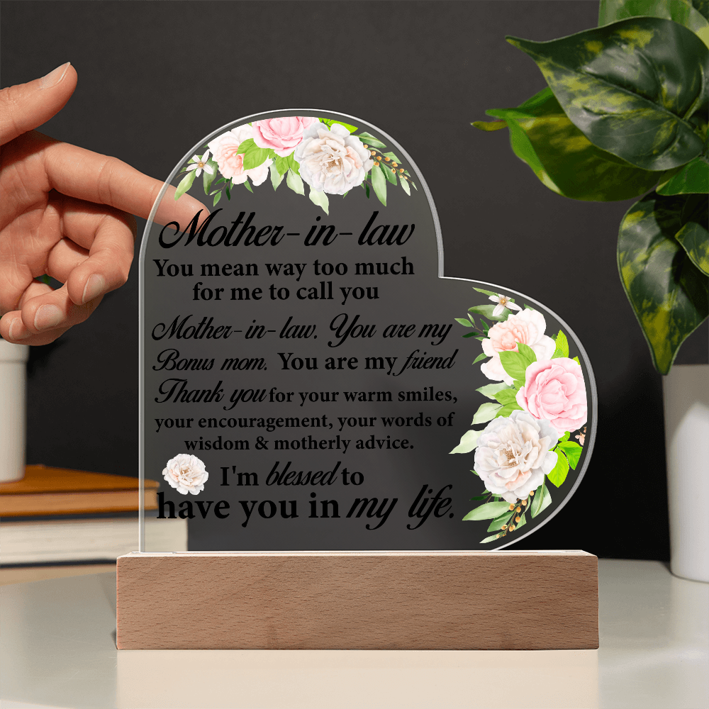 Thank You Gift for Mother-in-law Wedding or Mother's Day Gift