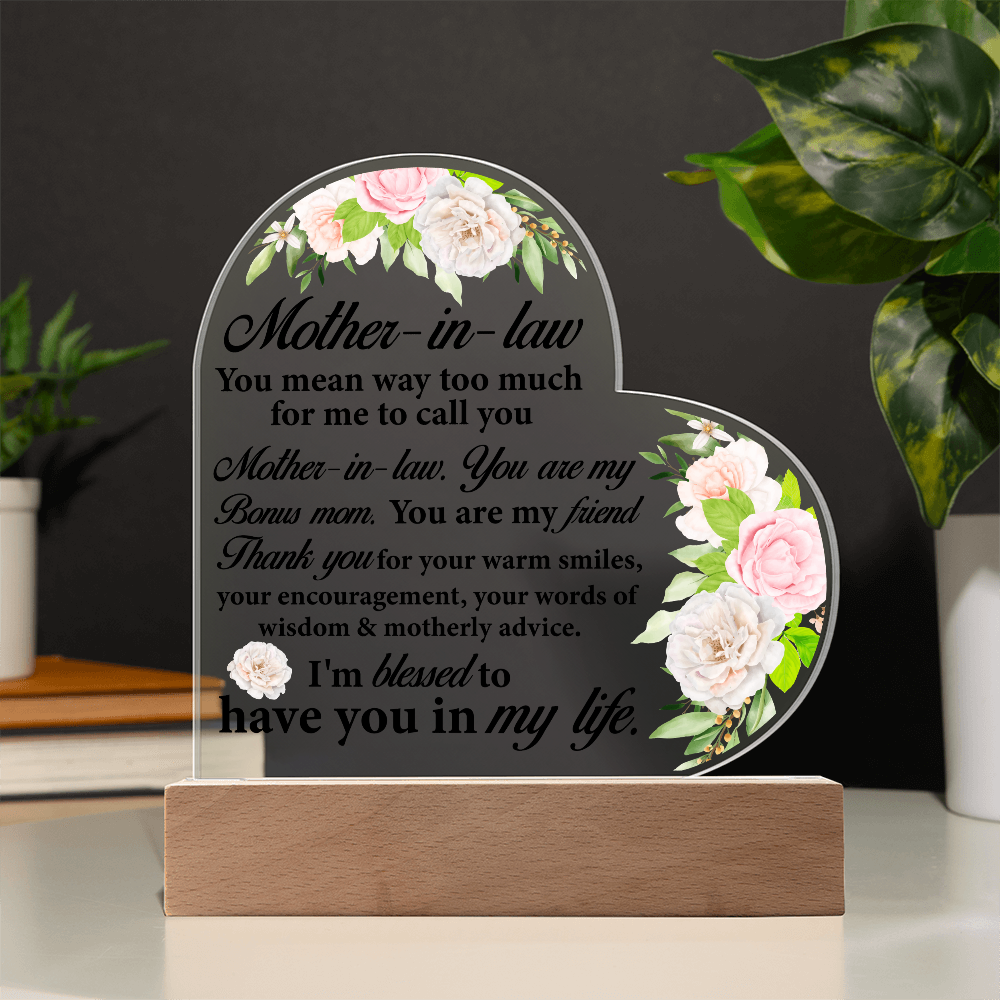 Thank You Gift for Mother-in-law Wedding or Mother's Day Gift