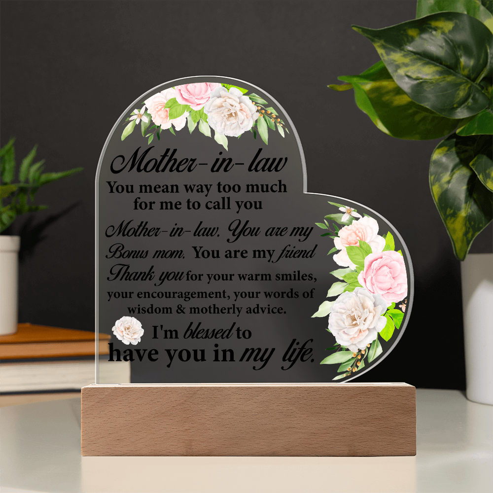 Thank You Gift for Mother-in-law Wedding or Mother's Day Gift