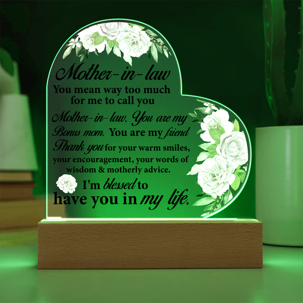Thank You Gift for Mother-in-law Wedding or Mother's Day Gift