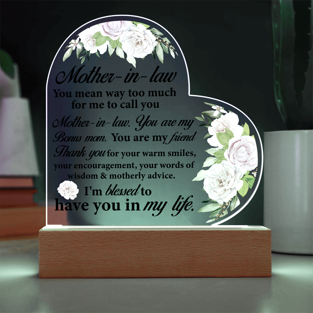 Thank You Gift for Mother-in-law Wedding or Mother's Day Gift