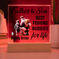 Father & Son Fishing Buddies Acrylic Plaque