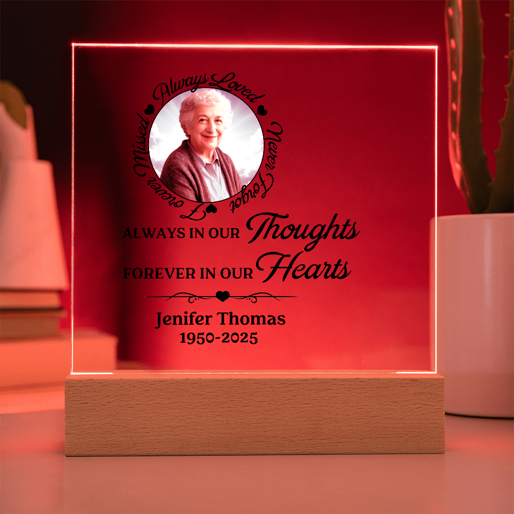 Always in our thought forever in our hearts