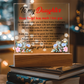 To My Daughter – Inspirational LED Plaque