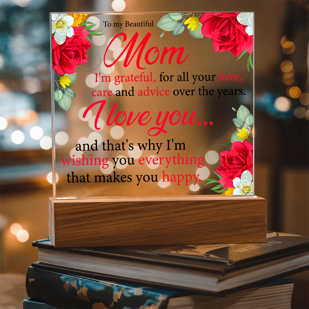 To My Beautiful Mom Acrylic Gift