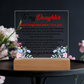 To My Daughter – Inspirational LED Plaque