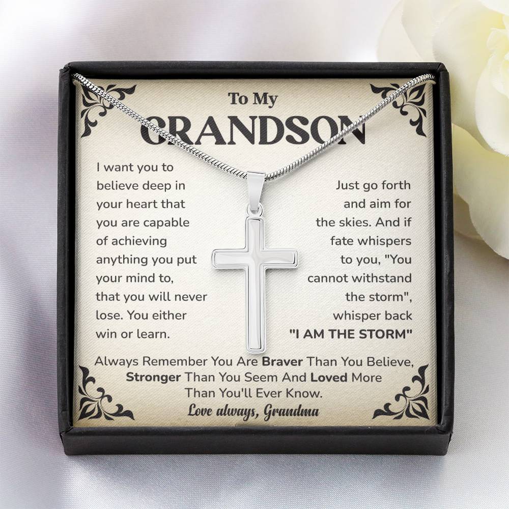 To My Grandson: Believe In Yourself, Overcome Any Storm, And Know You Are Loved