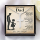 To My Amazing Dad Necklace Gratitude with Cross Design from Daughter