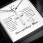 For A Son Cross Necklace Love And Hugs From Mom Gifts For Son First Communion With Heartfelt Message Card