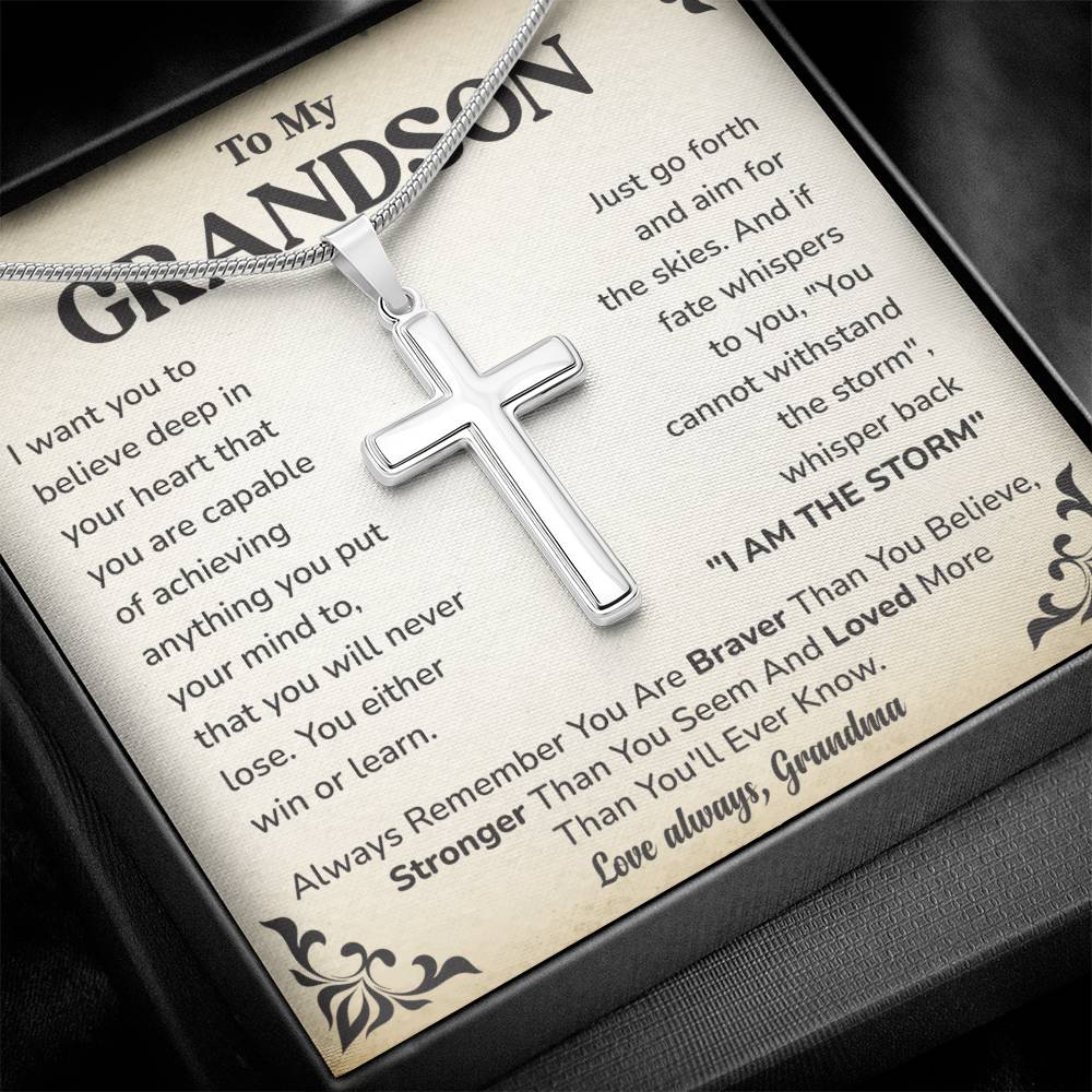 To My Grandson: Believe In Yourself, Overcome Any Storm, And Know You Are Loved