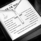To My Son Cross Necklace – Christian Gift with Heartfelt Message