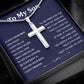 To My Son Cross Necklace – Christian Gift Box
