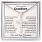 To My Precious Grandson Cross Necklace Love And Hugs, Grandma