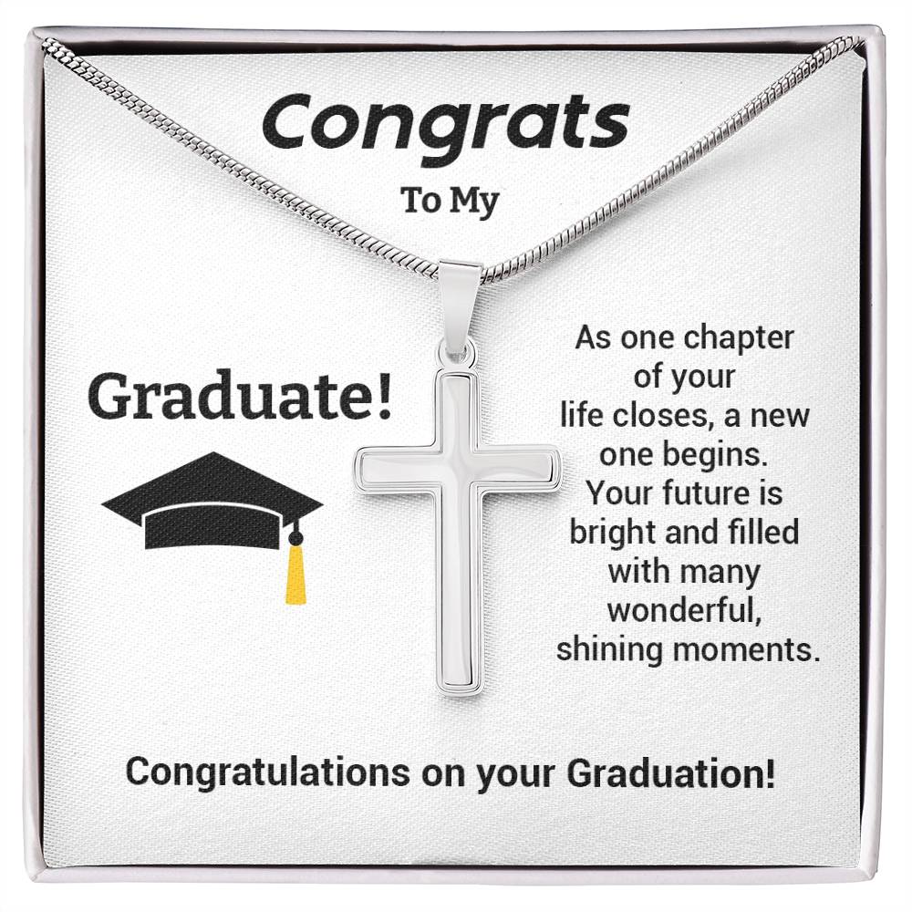 Christian Cross Necklace Graduation Gift