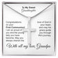 To My Sweet Granddaughter Cross Necklace From Grandpa