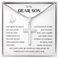 To My Son Cross Necklace – Christian Gift with Heartfelt Message
