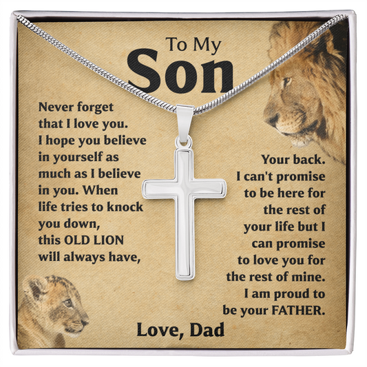 Gift for Son from Dad with Inspirational  Message Card