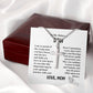 To My Beloved Son I am So Proud of The Young Man - Cross Necklace Gifts From Mom With Beautiful Message