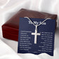 To My Son Cross Necklace – Christian Gift Box