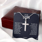 Christian Cross Necklace Gift for Son – Inspirational Message Card