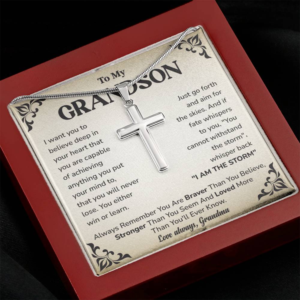 To My Grandson: Believe In Yourself, Overcome Any Storm, And Know You Are Loved