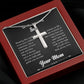 To My Amazing Son Wearing This Symbol is Not a Fashion, Cross Necklace From Mom With Meaningful Message Card