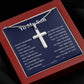To My Son Cross Necklace – Christian Gift Box