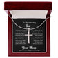To My Amazing Son Wearing This Symbol is Not a Fashion, Cross Necklace From Mom With Meaningful Message Card
