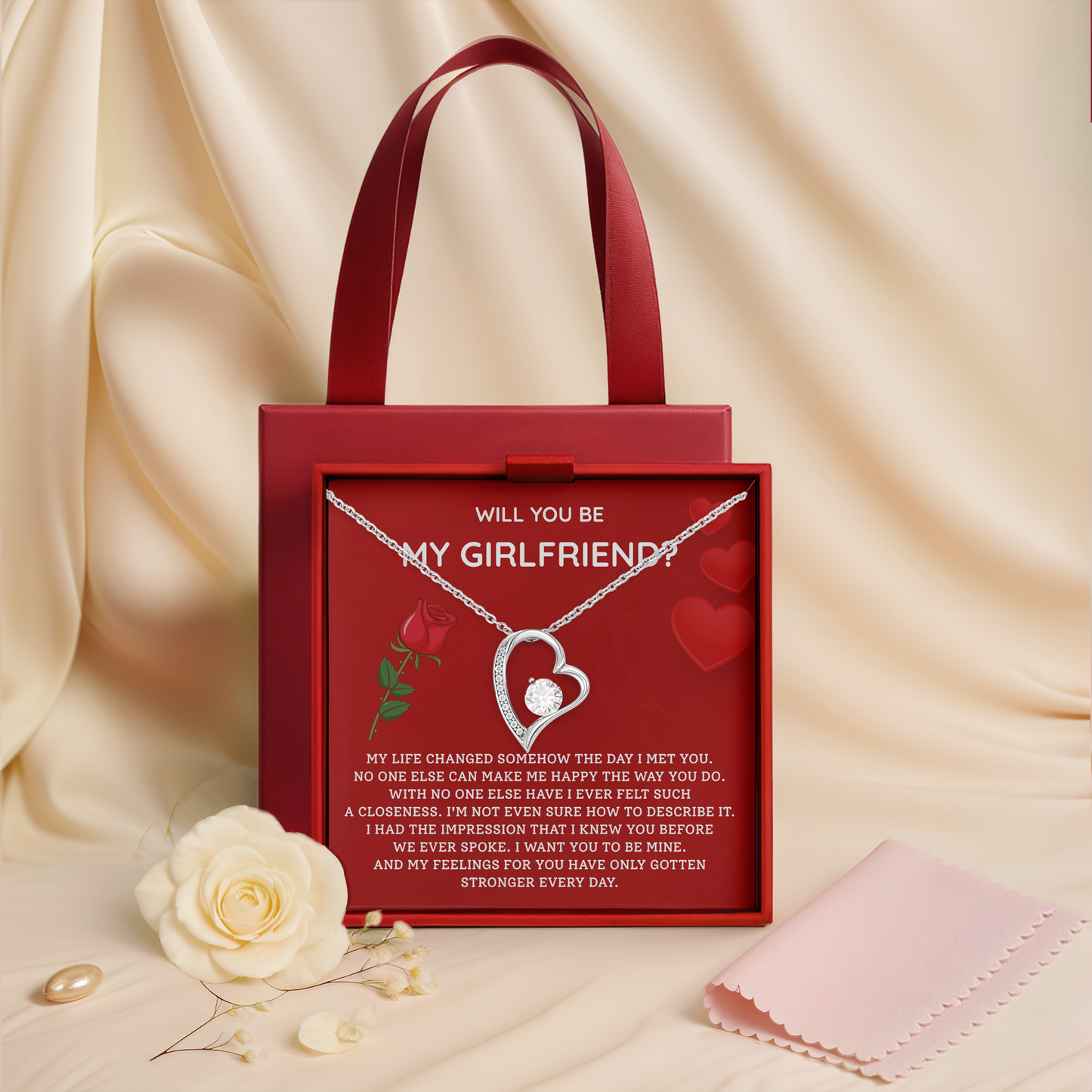 Will You Be My Girlfriend? - Romantic Proposal Gift, Heartfelt Love Message Keepsake, Celebrate New Beginnings Together