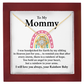 Rainbow Baby Necklace for Mommy Miscarriage Memorial Gift for Mother with Sympathy Message Card