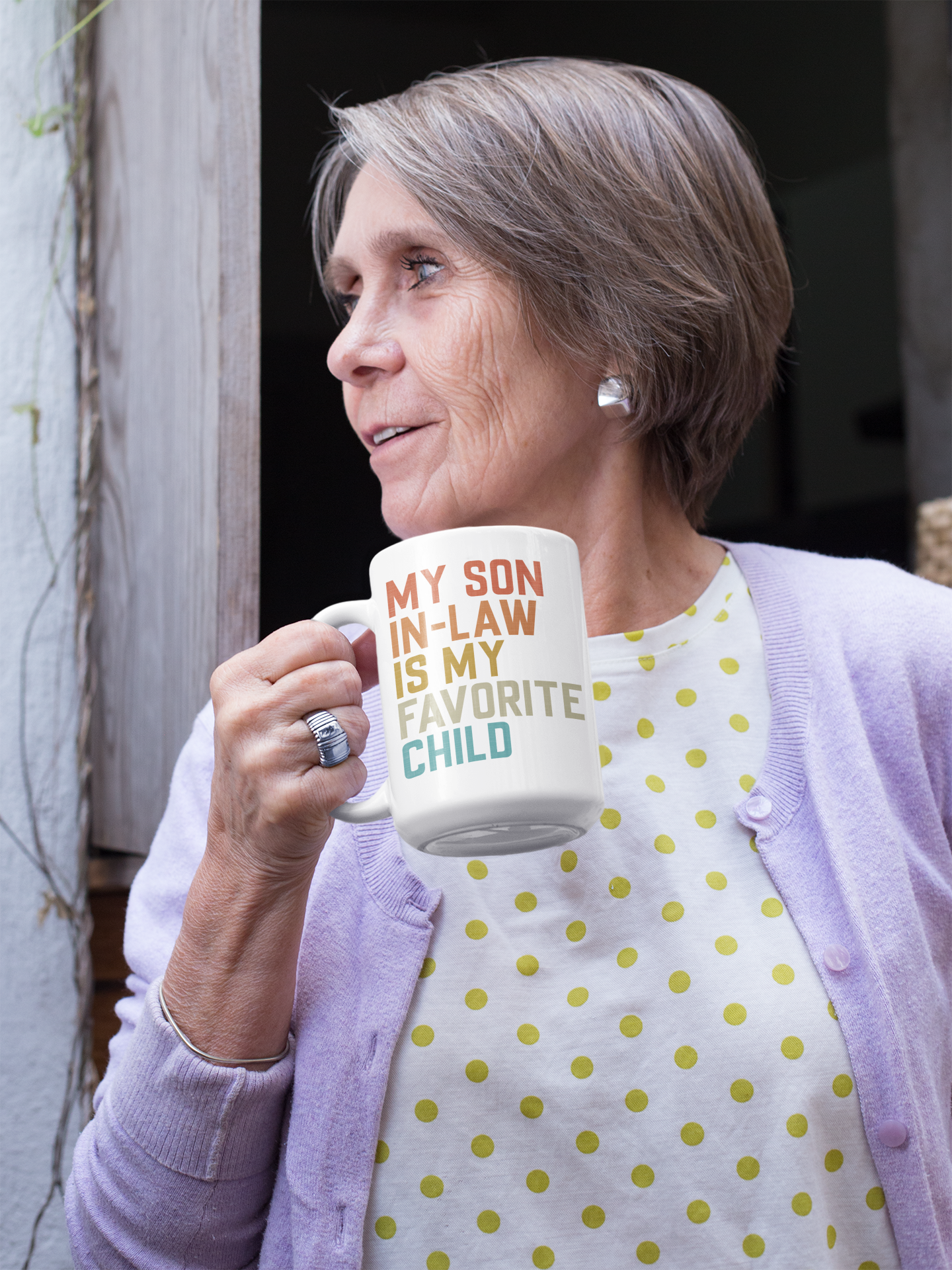 My Son-in-Law Is My Favorite Child Mug – Funny White Coffee Cup Gift for Son-in-Law