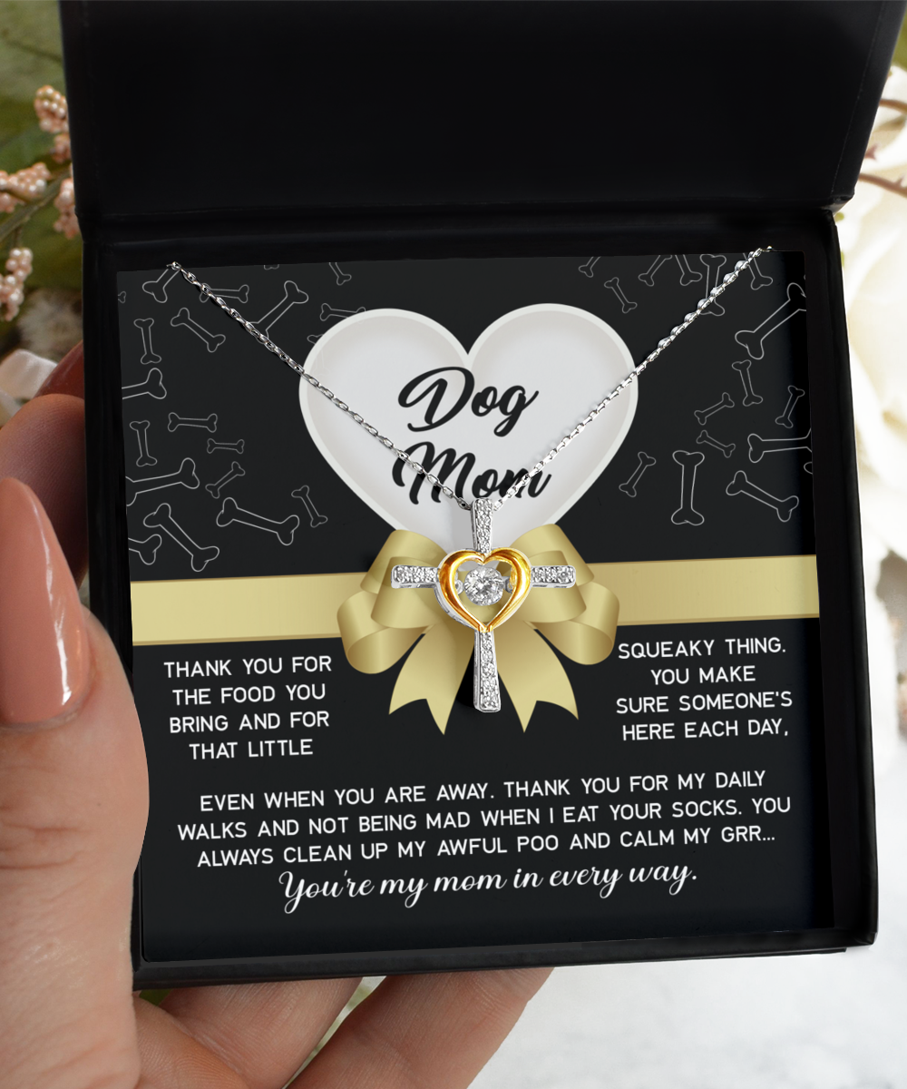 Dog Mom Thanks For The Food You Bring Cute Dog Mom Necklace