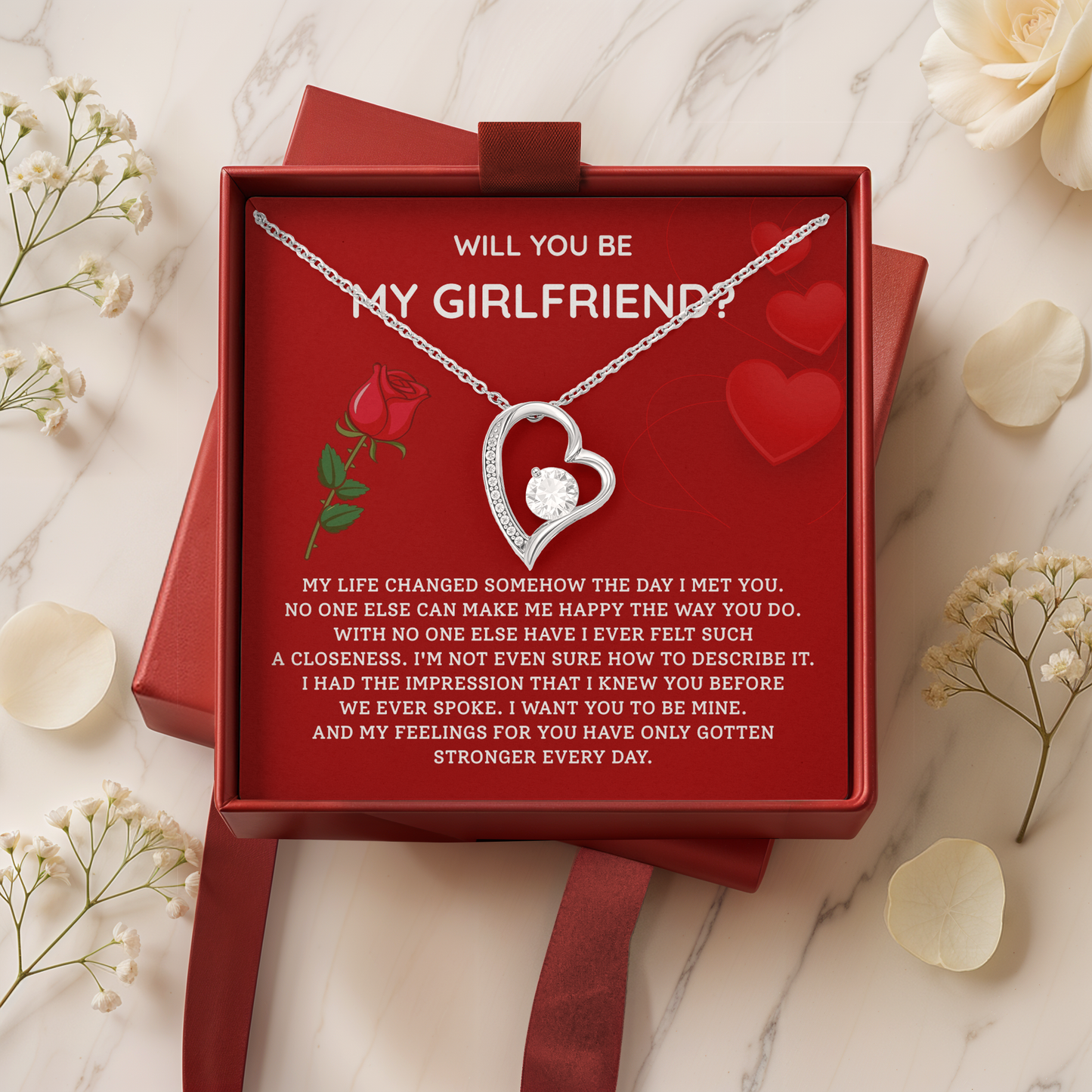 Will You Be My Girlfriend? - Romantic Proposal Gift, Heartfelt Love Message Keepsake, Celebrate New Beginnings Together
