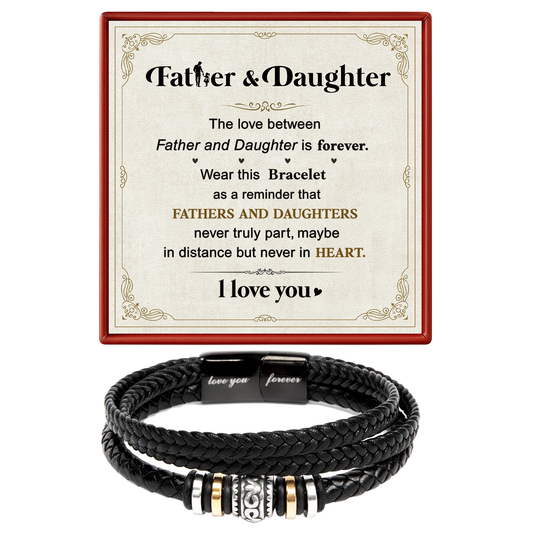 Father and Daughter Forever Bracelet Gift for Dad on Father Day