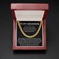 To My Grandson Cuban Link Chain Grandson Gift from Grandma or Grandpa